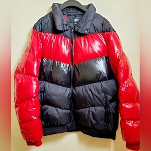 Jordan Craig Men's Crimson Red and Black Winter Puffer Jacket Size 3X
